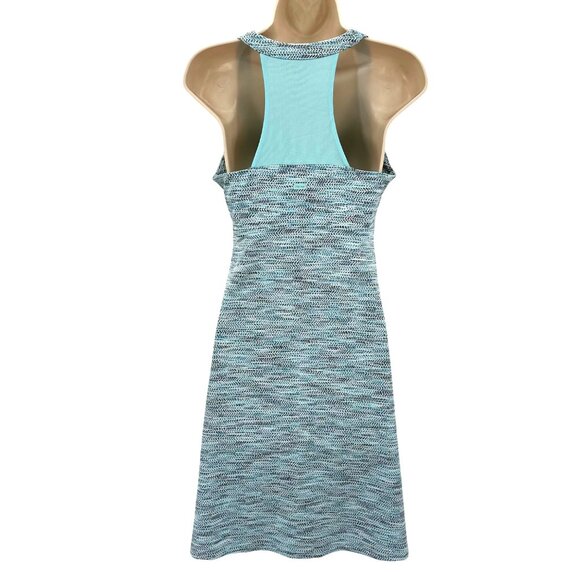 MPG Mondetta Womens Performance Gear Blue Chevron Print Racerback Athletic Dress - Picture 3 of 10